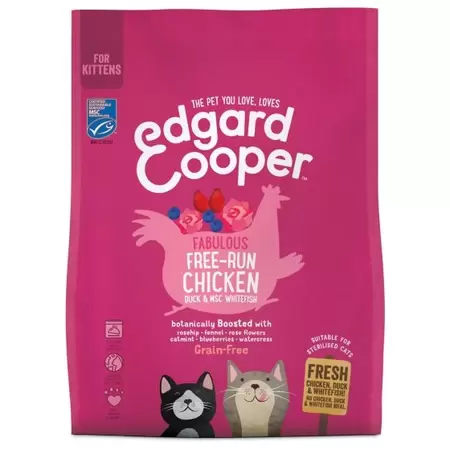 Edgar&Cooper Brok kitten kip&vis 1,75kg