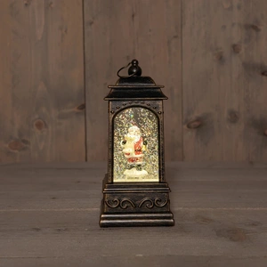 ANNA'S COLLECTION Glitterlantaarn kerstman 20.5x9cm