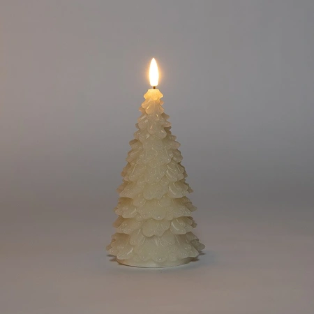 ANNA'S COLLECTION Ledkrs kerstboom 3d h20cm ivoor - afbeelding 2