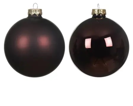 DECORIS Kerstbal glas d2.5cm z.trffl 24st - afbeelding 2