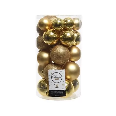 Decoris Kerstbalmix Plc D Cm St L Goud Groenrijk Beneden Leeuwen