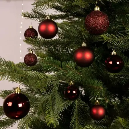 DECORIS Kerstbalmix plc d6cm 30st bld - afbeelding 3