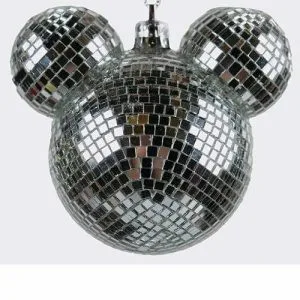 DISNEY Orn.plc bal m/oren disco zilver