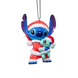 DISNEY Orn.resin 3d stitch met scrump 9cm