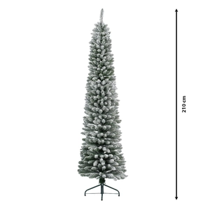 EVERLANDS Pencil pine snowy h210cm groen/wit - afbeelding 3