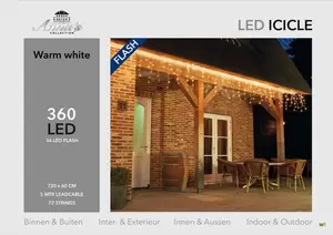 IJspegelverl 360l/l60b720cm led warmwit 20l flash