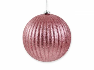 KERSTBAL XL 18CM ROZE