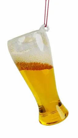 KURT S ADLER Orn.plc bier glas l8.5cm