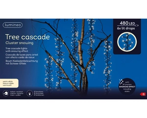 Led cascade lights 6xl2m-480l w.wit