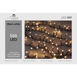 ANNA'S COLLECTION Led ivy 500l/l12m warmwit zwart