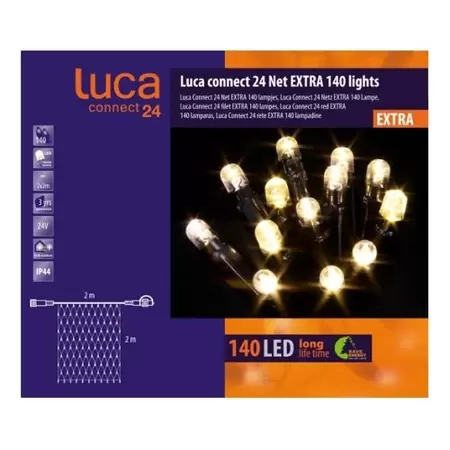 LUCA LIGHTNING Connect 24v net l200h200cm 140l warmwit