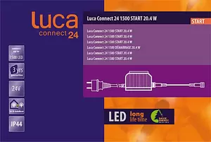 LUCA LIGHTNING Connect 24v trafo l22b14h7cm - afbeelding 1