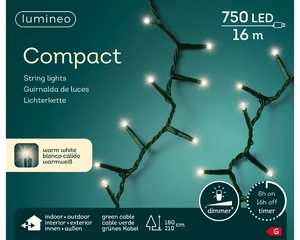 LUMINEO TREE LIGHTS Compact rice l1600cm-750l grn/wwt