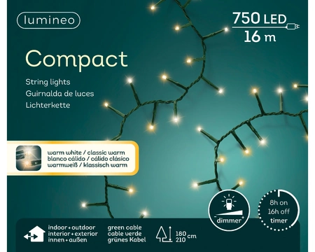 LUMINEO TREE LIGHTS Led compact l16m-750l grn/wwt/.wrm - afbeelding 1