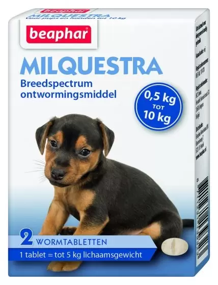 Milquestra puppy tot 10kg 2 tablet